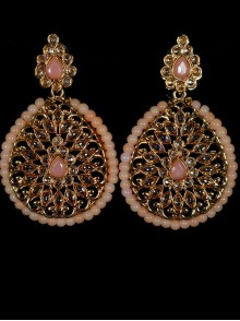 Reverse Ad Earrings With Meenakari Work